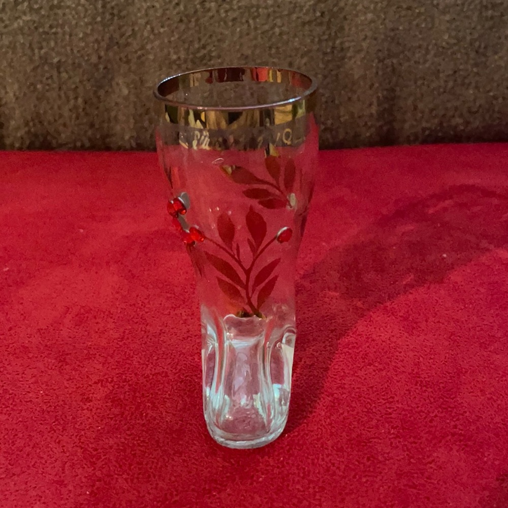 West Germany Glass Boot Shot Glass!